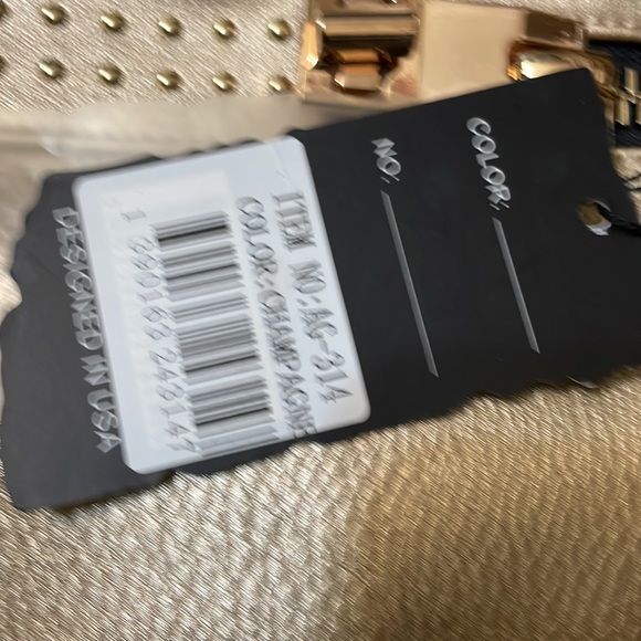 Ruby Collection Large Bag with Wallet & long strap Gold with Gold hardware. - Picture 16 of 16